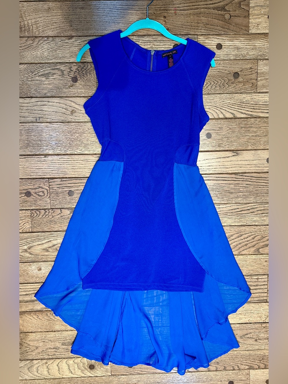 Material Girl Bright Royal Blue High-Low Girls' Dress